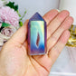 Angel Aura Druzy Quartz Tower 7cm