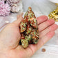 Money Agate Carved Bear 8cm