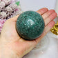 Large Green Fuchsite Sphere on Stand 380g