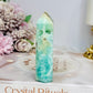 Blue Hemimorphite Druzy Tower 9cm