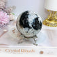 Large Rainbow Moonstone Sphere with Blue Flash 464g