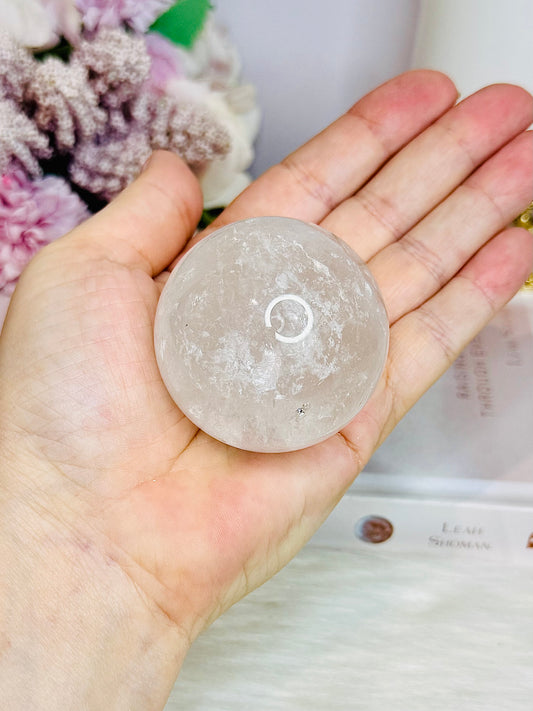 Clear Quartz Sphere on Stand 188g