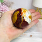 Large Mookaite Jasper Sphere on Stand 330g