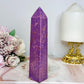 High Grade Rare Natural Phosphosiderite Carved Tower From USA 16cm