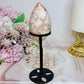 Flower Agate Egg On Stand 14.5cm
