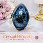 Beautiful 278gram Druzy Agate Carved Egg From Brazil