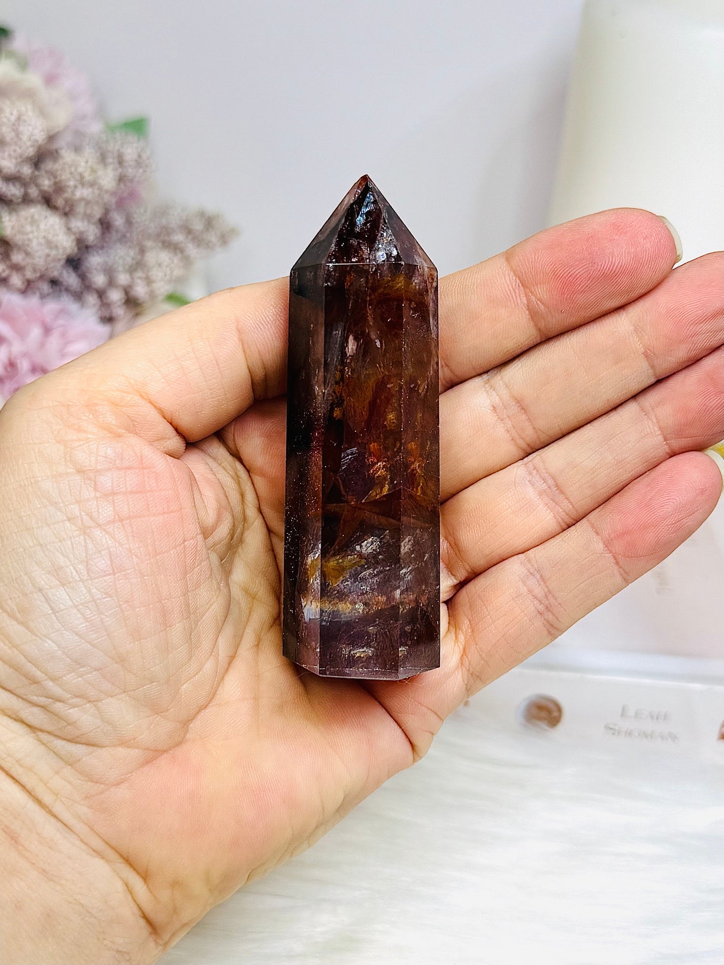 High Grade Fire Quartz Tower 8.5cm