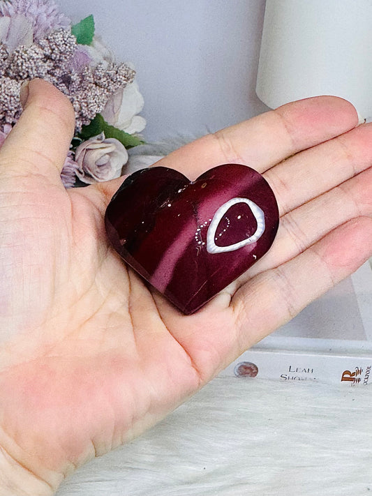 High Grade Mookaite Jasper Puffy Heart