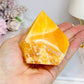 Orange Calcite Top Polished Point 277g