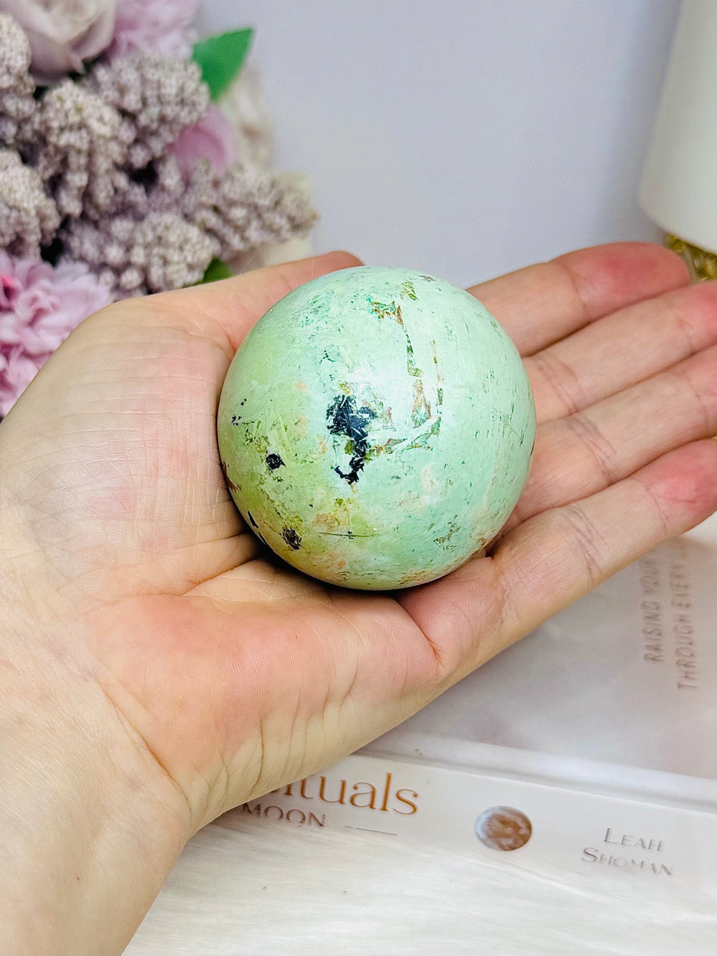 Rare Large Inca Turquoise Sphere on Stand 169g