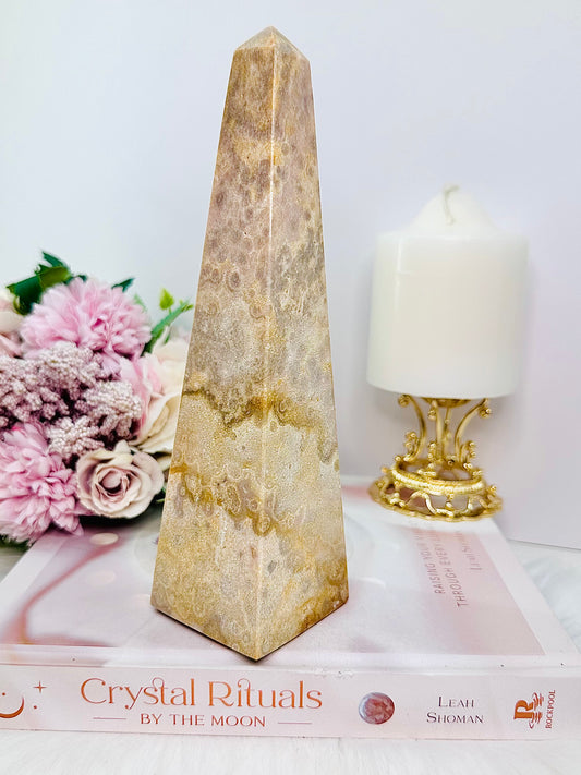 Classy & Truly Unique Large 20cm 668gram Pink Amethyst Obelisk | Tower From Brazil