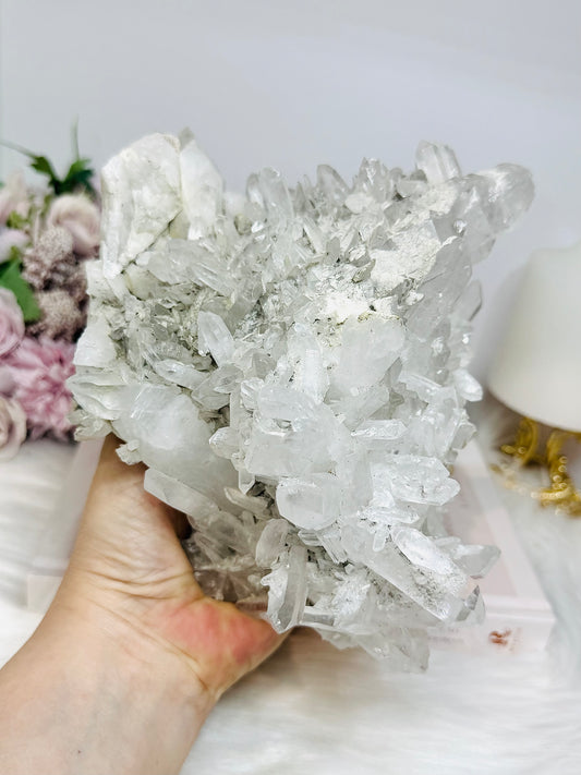 Large Clear Quartz Cluster Specimen 1.76KG