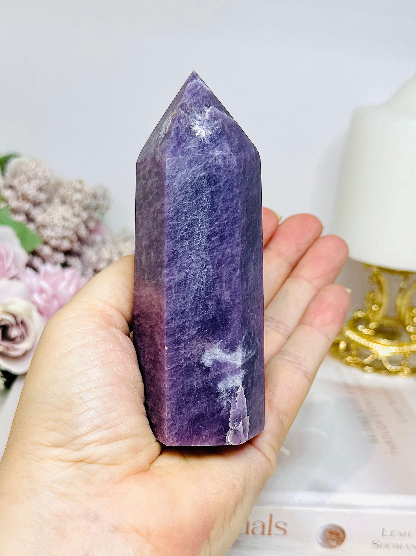 Chunky Lepidolite Tower 11.5cm 336g