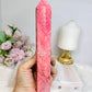 Large Thulite Tower with Epidote Inclusions 20cm