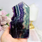 Rainbow Fluorite Polished Slab | Tower 12cm 320g