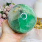 Large Green Fluorite Sphere on Stand 1.45KG