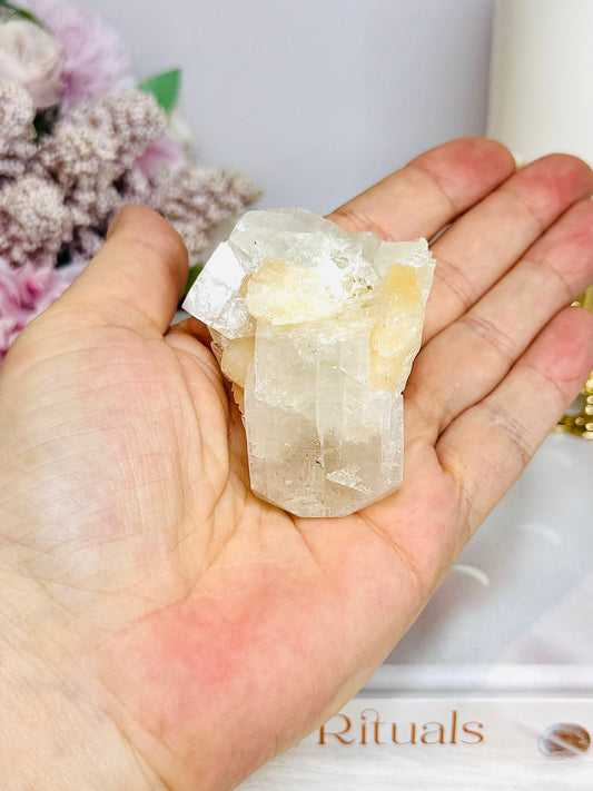 Natural Apophyllite with Stilbite Specimen 6cm