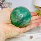 Green & Purple Fluorite Sphere on Stand 372g