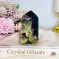 Druzy Rainbow Fluorite Tower 8cm