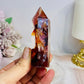 High Grade Fire Quartz Tower Full of Rainbows 8cm