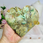 Large Natural Variscite Carved Heart on Stand 12cm
