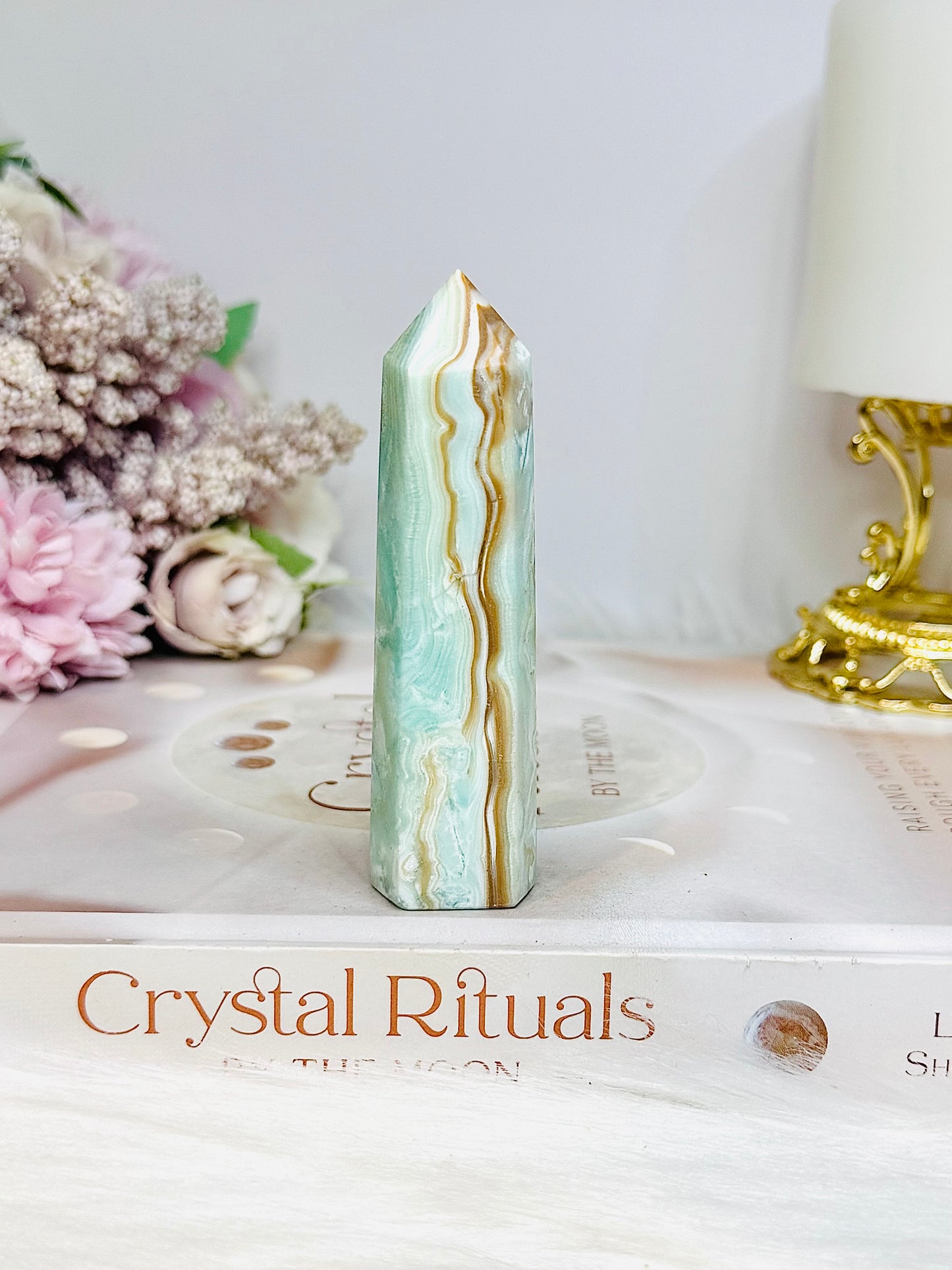 Blue Aragonite Tower 9cm