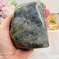 Beautiful 10cm Chunky Labradorite Polished Freeform 565grams With Blue Flash