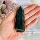 Beautiful 8cm Dark Green Jasper Tower