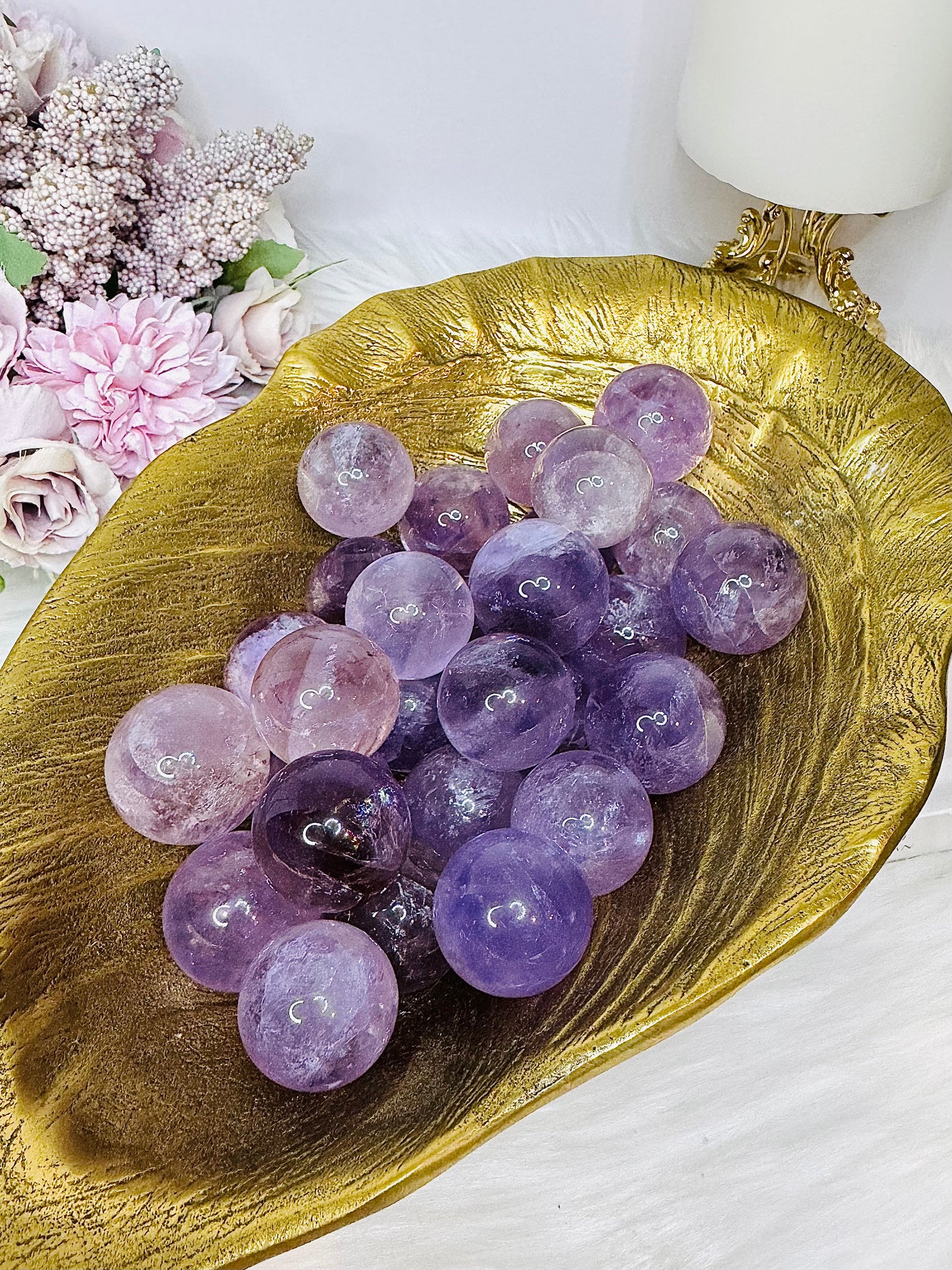 High Grade Small Amethyst Spheres $12 each