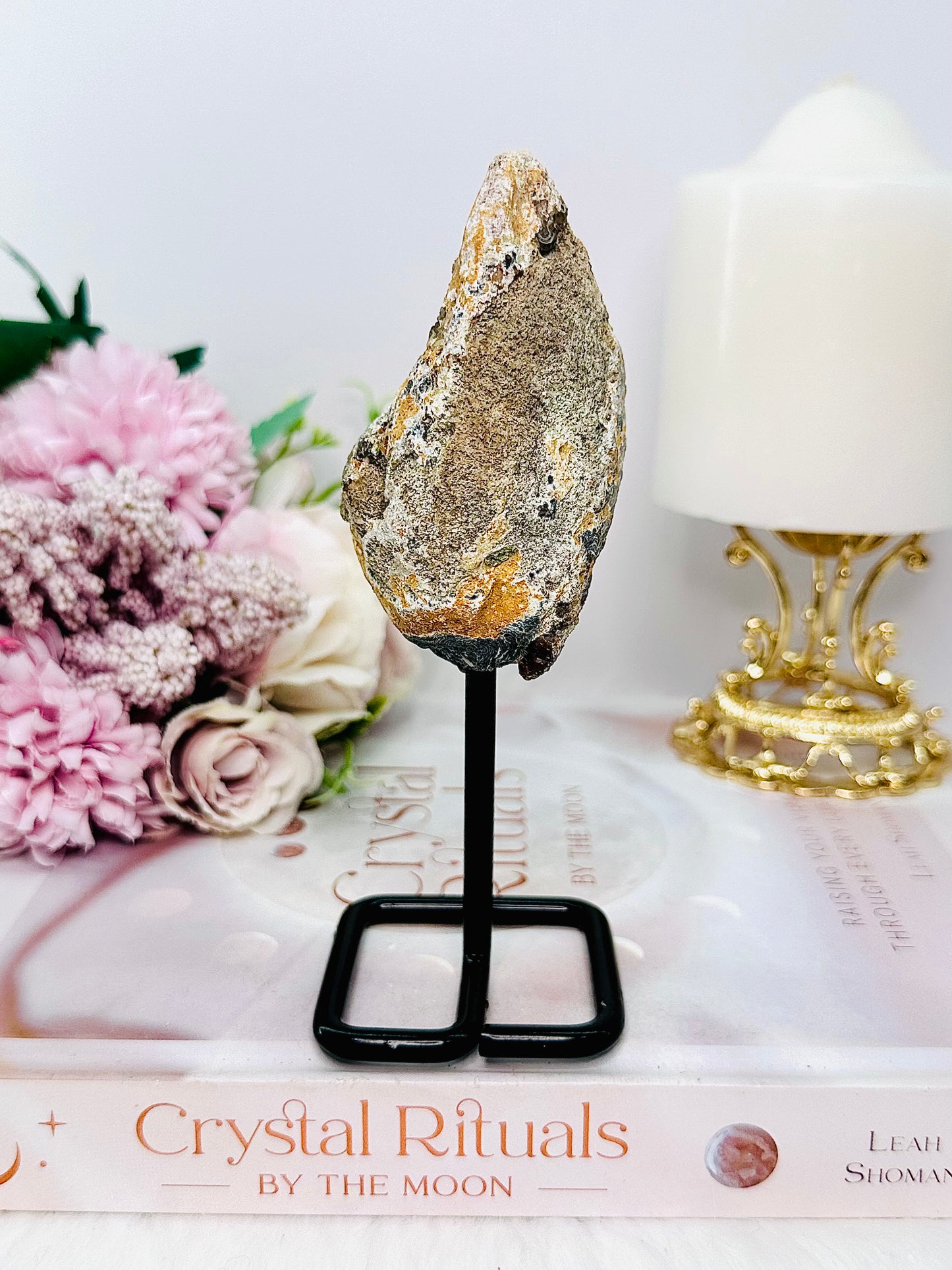 Gorgeous Natural Druzy Geode On Stand From Brazil 14cm