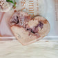 Precious Pink Amethyst Druzy Amethyst Heart on Stand 11cm