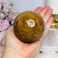 Large Ocean Jasper Sphere On Stand 516g