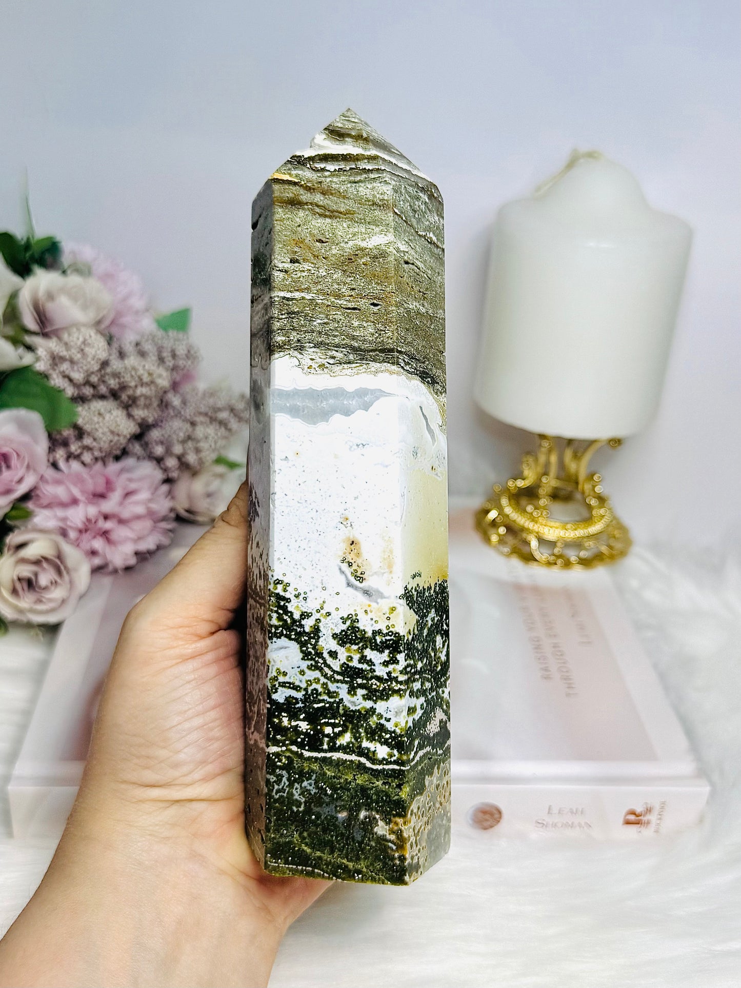 Chunky Ocean Jasper Tower 18cm 751g