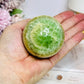 Green Calcite Sphere on Stand 338g