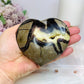 Large Septarian Druzy Heart on Stand 340g