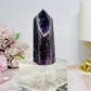 Chevron Amethyst Tower 7.5cm