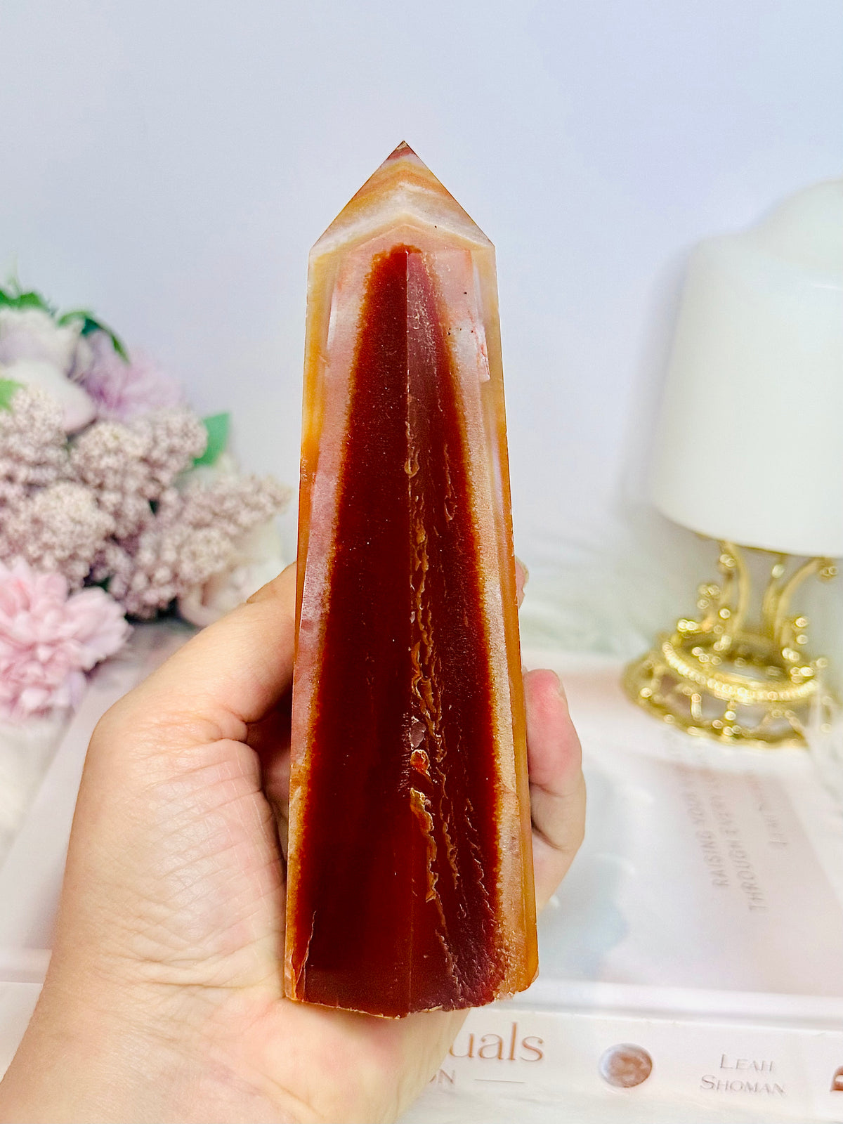 Large Carnelian Chunky Tower 15.5cm 528g