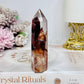 High Grade Fire Quartz Tower 9.5cm
