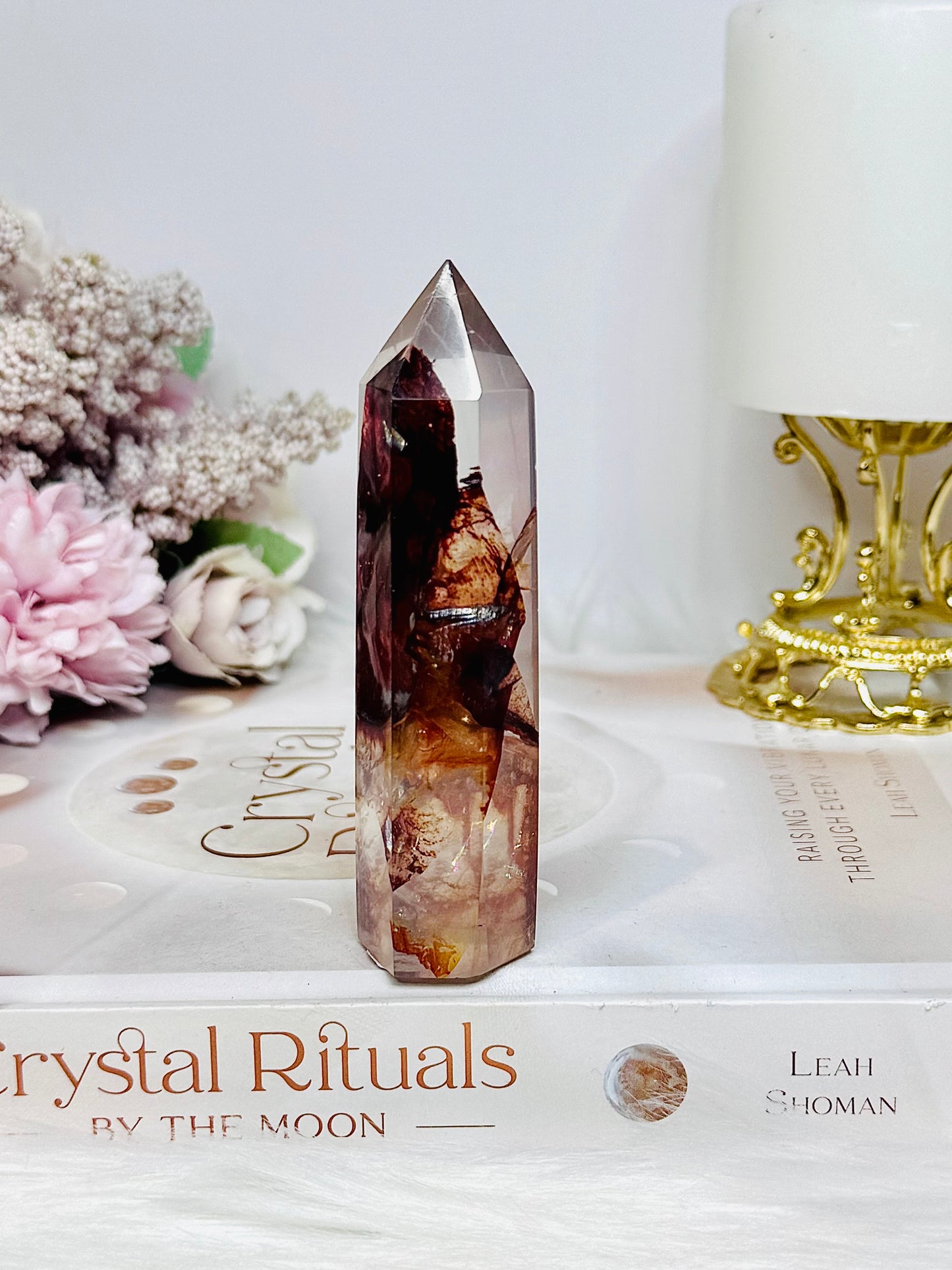 High Grade Fire Quartz Tower 9.5cm
