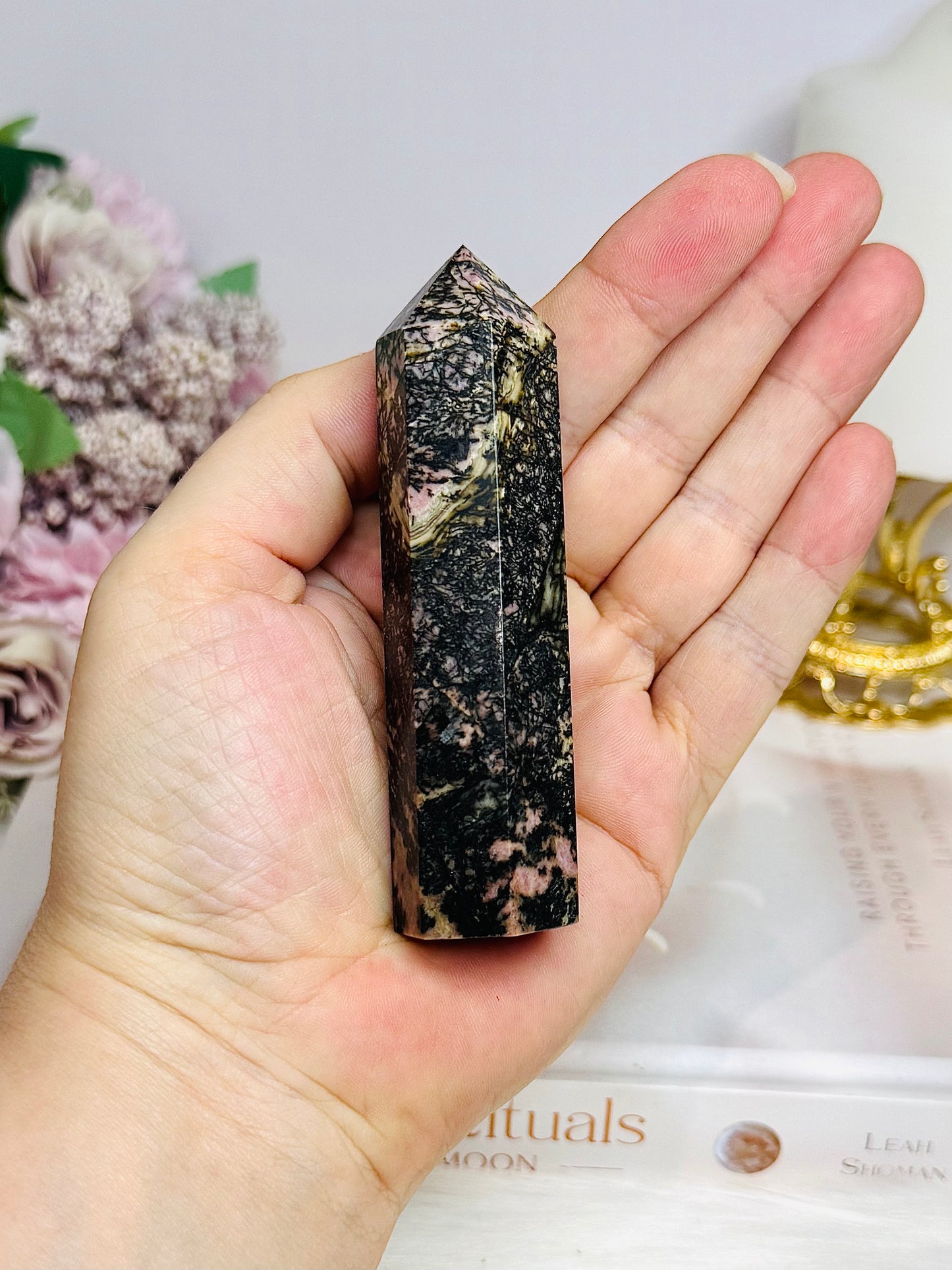 Rhodonite Tower 9.5cm