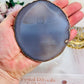 Gorgeous 10cm Gold Plated Agate Coaster | Slab From Brazil