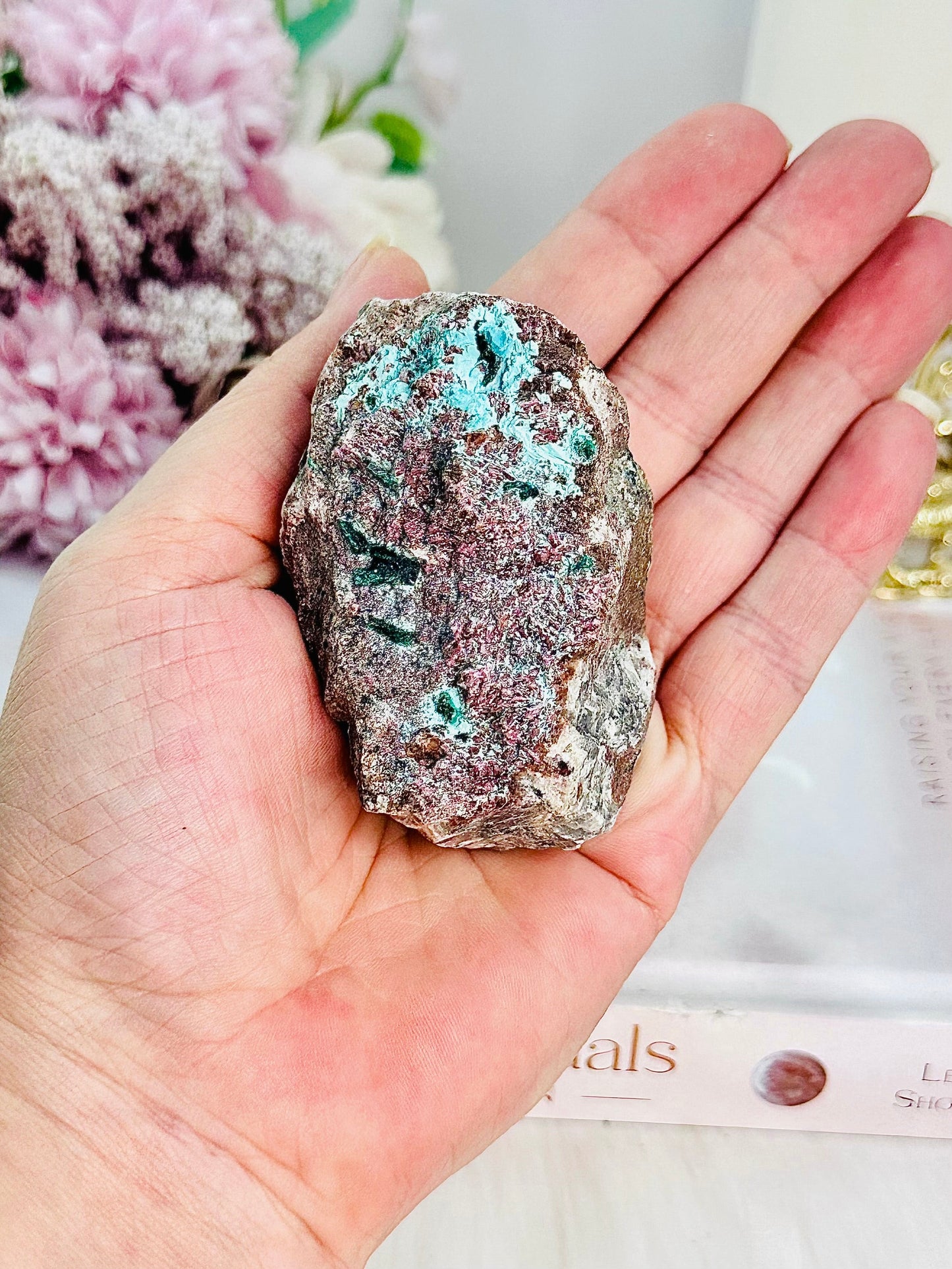 Raw Natural Chrysocolla On Matrix Specimen 8cm