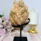 Large Pink Amethyst Druzy Geode On Stand From Brazil 904g