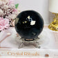 Natural Volcano Agate Druzy Sphere UV Reactive On Stand 489g