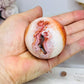 High Grade Druzy Carnelian Sphere on Stand 200g