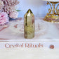 Beautiful 6cm Citrine tower with Rainbows