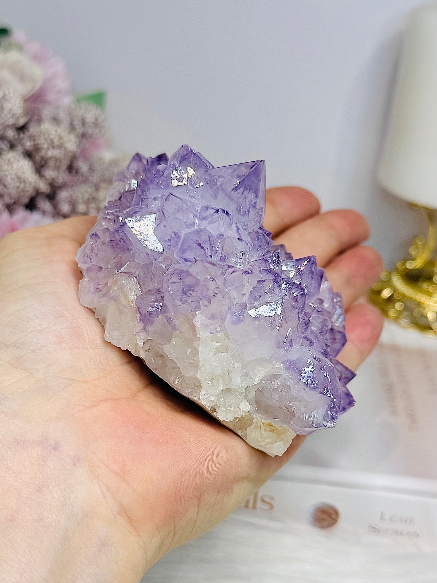Large Natural Spirit Quartz Cluster Specimen 10cm 372g