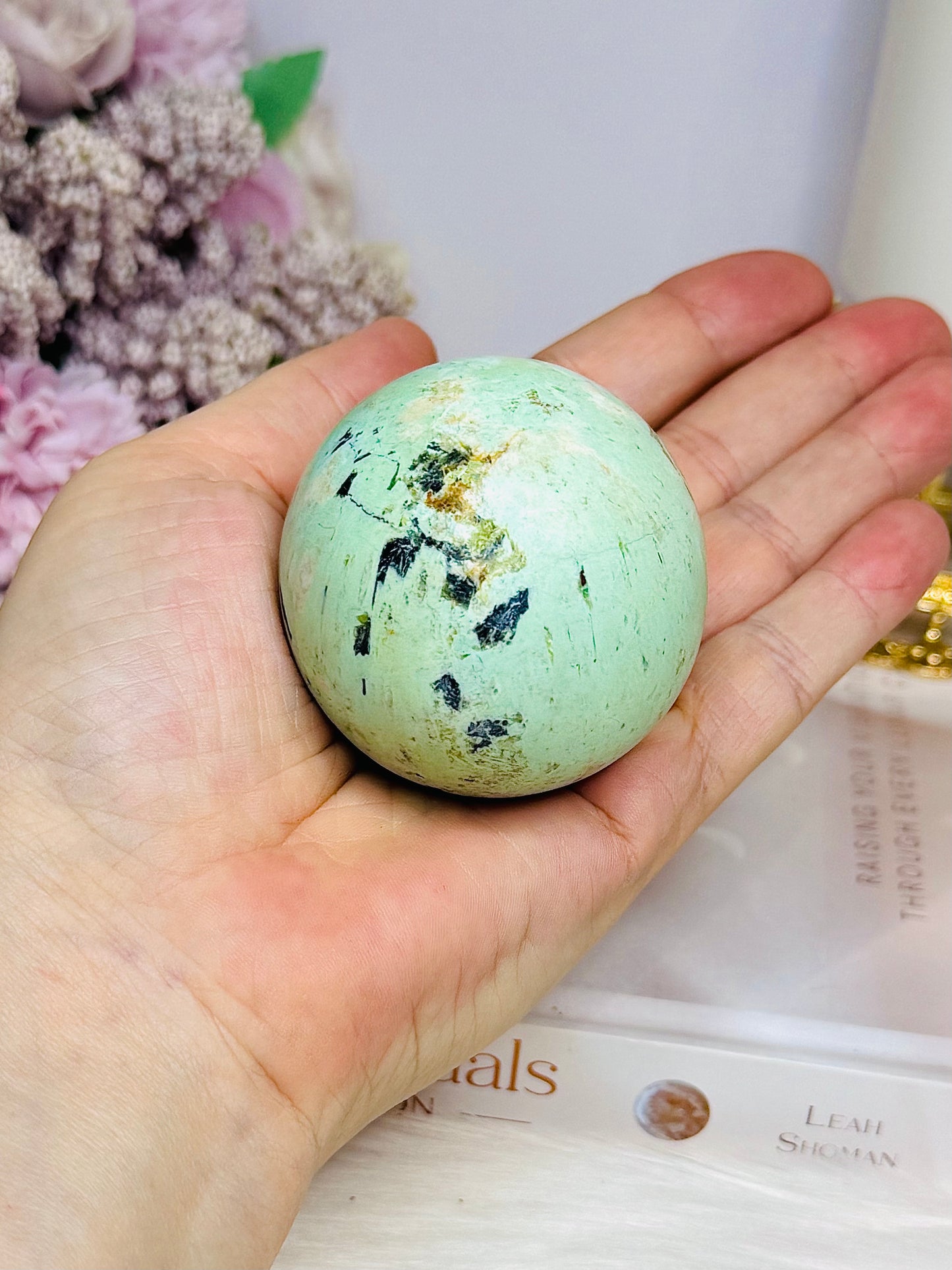 Rare Large Inca Turquoise Sphere on Stand 169g