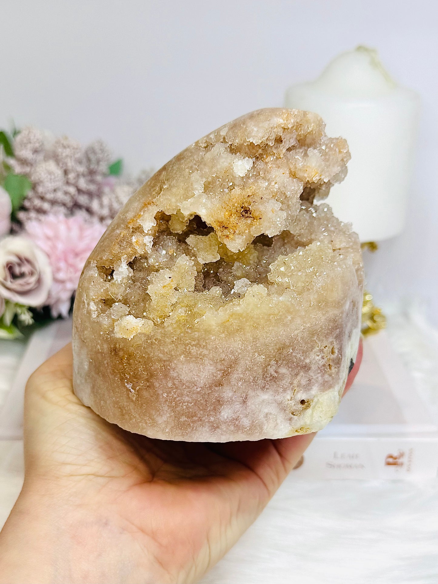 Large Druzy Pink Amethyst Freeform 9.5cm 1.02KG