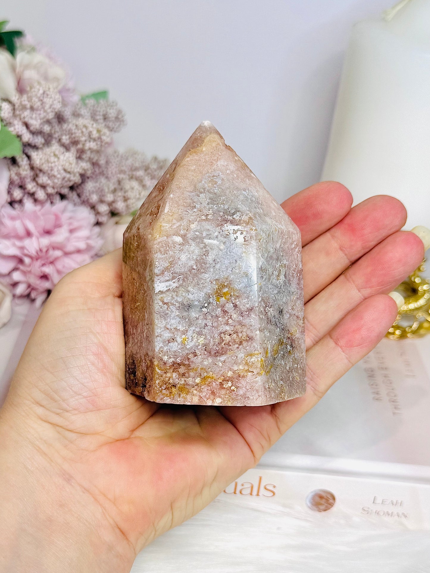 Chunky Pink Amethyst Tower 9cm 378g